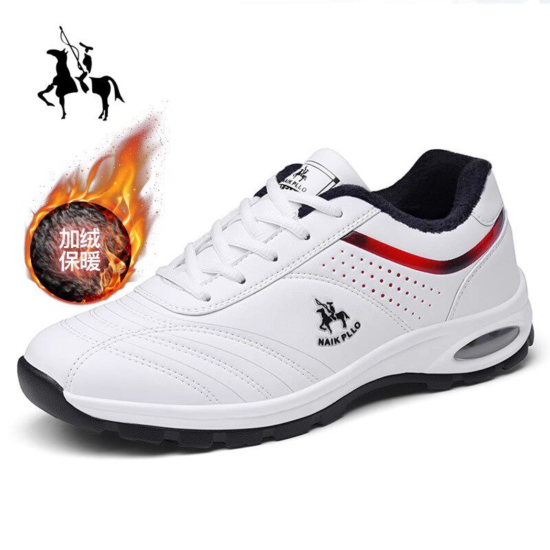 奈客保罗品牌运动鞋加绒加厚跑步鞋旅游男鞋秋冬保暖棉鞋舒适休闲