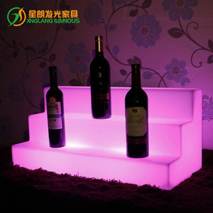 LED发光展示酒架RIO鸡尾酒展示架发光酒架香槟红酒三层酒架