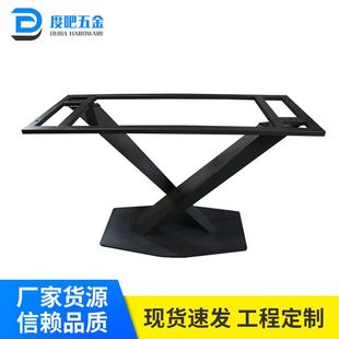 轻奢火锅店桌脚 厂家货源 咖啡厅餐厅铁艺台脚 桌脚支架 X形台架
