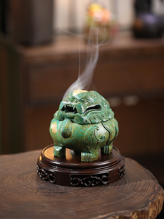 点金狻猊香薰炉家用狻猊室内创意貔貅香炉上香檀香沉香熏香炉摆件