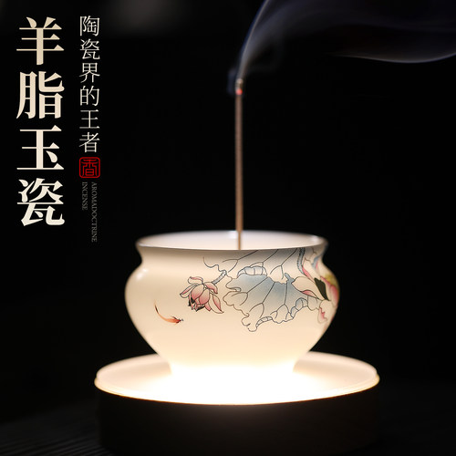 景德镇手工手绘香炉摆件