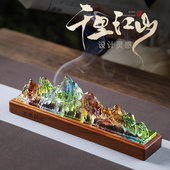 琉璃线香炉家用卧香盒室内香插香座沉香檀香熏香炉高级香薰炉摆件