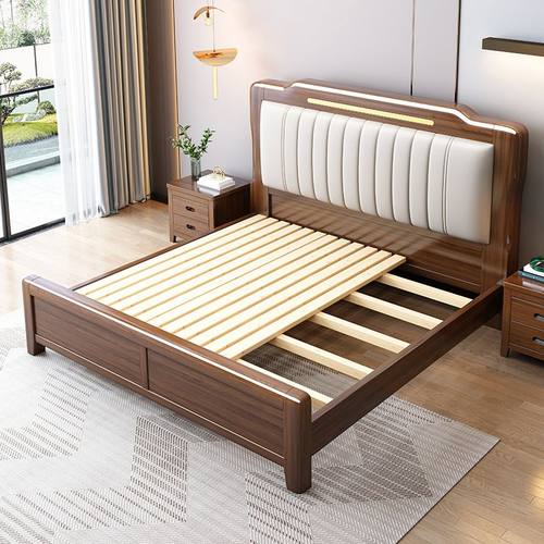 新中式实木床1.8米双人5