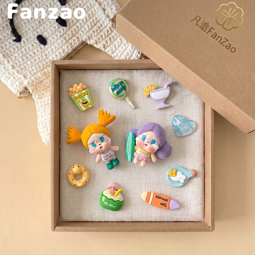 Fanzao洞洞鞋配饰芭蕾风鞋扣DIY