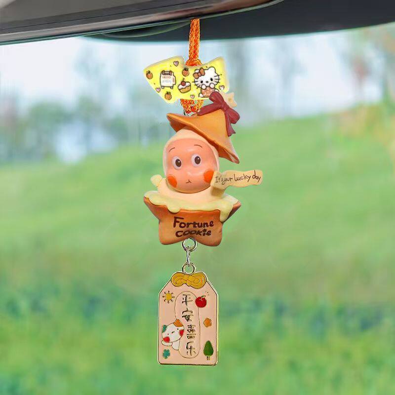 星星人汽车后视镜挂饰2026车载挂件卡通可爱装饰内饰用品平安喜乐