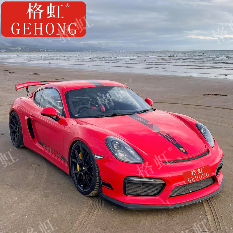 保时捷718boxster机盖侧装饰贴纸