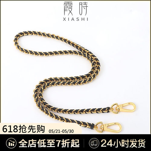 lv穿皮链条金属包链子腋下斜挎