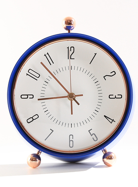 新中式轻奢创意座钟家客厅钟表摆件台式家用静音时钟卧室桌面挂钟