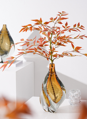 高端琉璃艺术花瓶客厅可水培花器