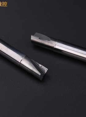 台湾金刚石PCD铣刀2刃单刃硅铝用高光刀石墨碳纤维立铣刀非标定做