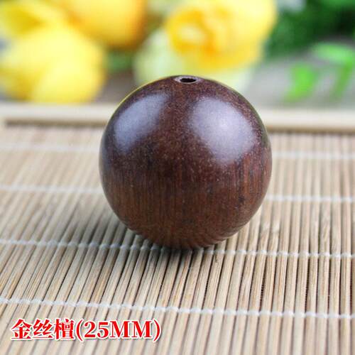 各种檀木散珠实木珠子大号25/30MM佛珠手串念珠手持珠配珠圆珠
