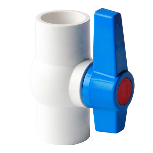 PVC球阀 水开关阀门节门闸阀塑料塑胶粘给水管件配件PVC水管白色