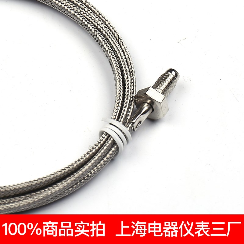 温度传感器测温线探头感温线温w控线M6螺钉式热电偶K型E型M8热电