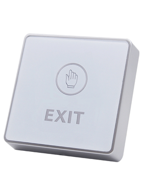 明装触摸出门按钮黑色轻触门禁开门开关白色86型按钮窄框门开关