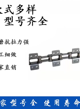 P100双节距链条 链板线链条 废纸打包机链条P75P150P200非标定做