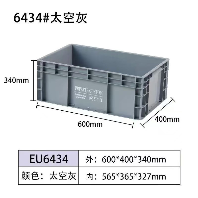 PRIVATE CUSTOM工业风Eu箱带孔周转箱收纳箱收纳箱塑料鱼缸过滤箱图片