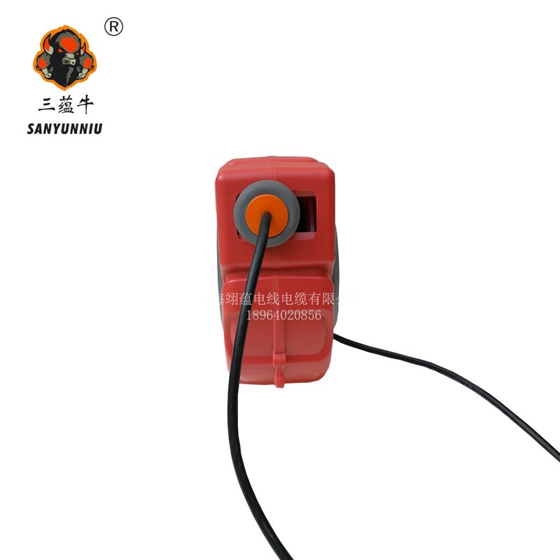 380V自动伸缩拖线盘电缆卷线器绕线盘四芯线电鼓10米15米