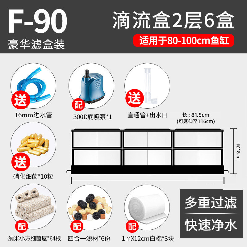 松宝滴流盒过滤槽过滤盒小鱼缸乌龟过滤器上滤盒底滤培菌仓过滤盒图片