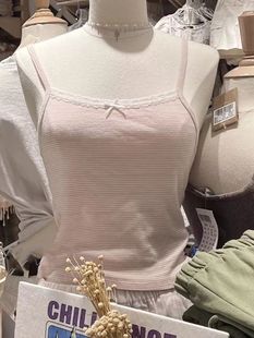 encaje con mujer sin elegantes mangas para borde Tops