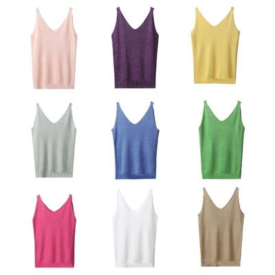 t Sexy Knitted Top  Women Summer Ladies Spaghetti Strap Tops