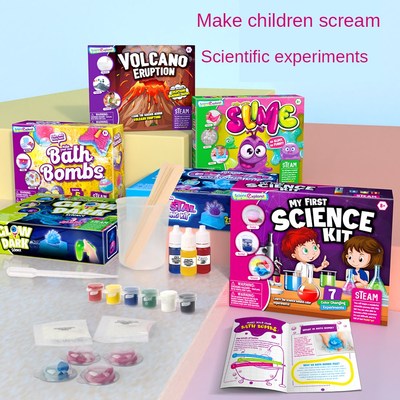 Science Experiment Kit Volcano/Slime/Growth Crystal/Bath Bom
