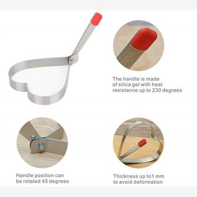 Egg and Pancake Cooking Rings Mold maker不锈钢煎蛋器煎饼圈