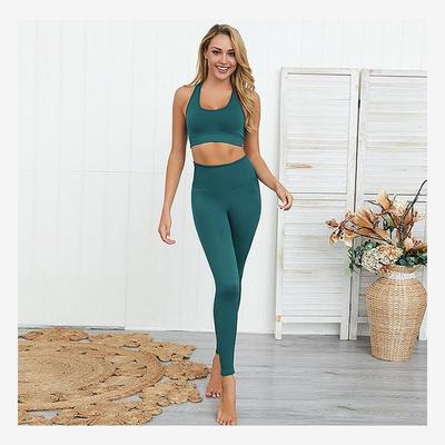 无缝背心健身裤女套装Spo