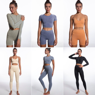 Woman suit Sports Gym pants无缝瑜伽服健身 Seamless Tops yoga