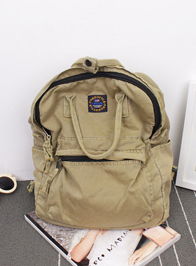 2020 Street Art Literary Canvas Backpack Minimalist Retro