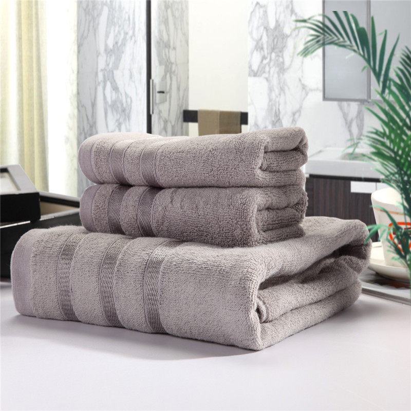 COTTON 3PC FACE HAND BATH BATHROOM TOWELS Set浴巾毛巾三件套