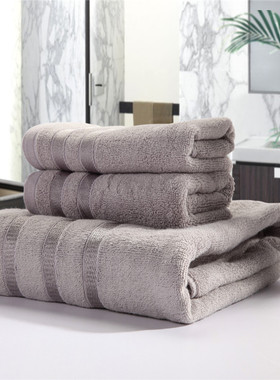 COTTON 3PC FACE HAND BATH BATHROOM TOWELS Set浴巾毛巾三件套