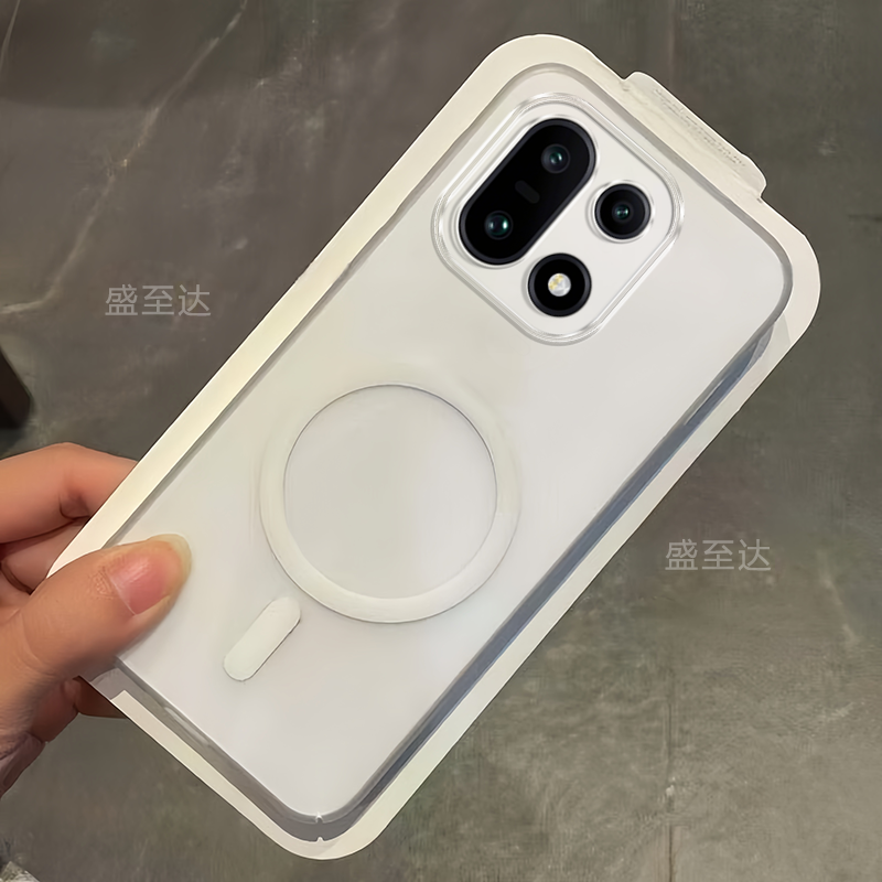一加15冰雾磁吸透明磨砂超薄硬壳