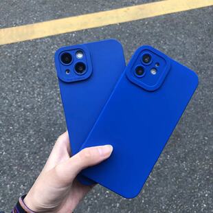 苹果6手机壳iphone6s新款时尚保护套ip6超薄网红软壳女适用i六splus液态puls硅胶男款简约外壳6plus克莱因蓝
