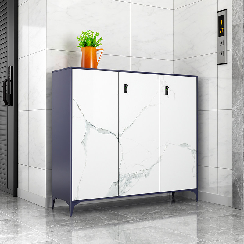 鞋柜钢制家用带锁入户收纳柜一体靠墙大容量门口室内外走廊用鞋架,住宅家具,鞋柜,淘宝优惠券,粉丝福利购,淘宝优惠卷