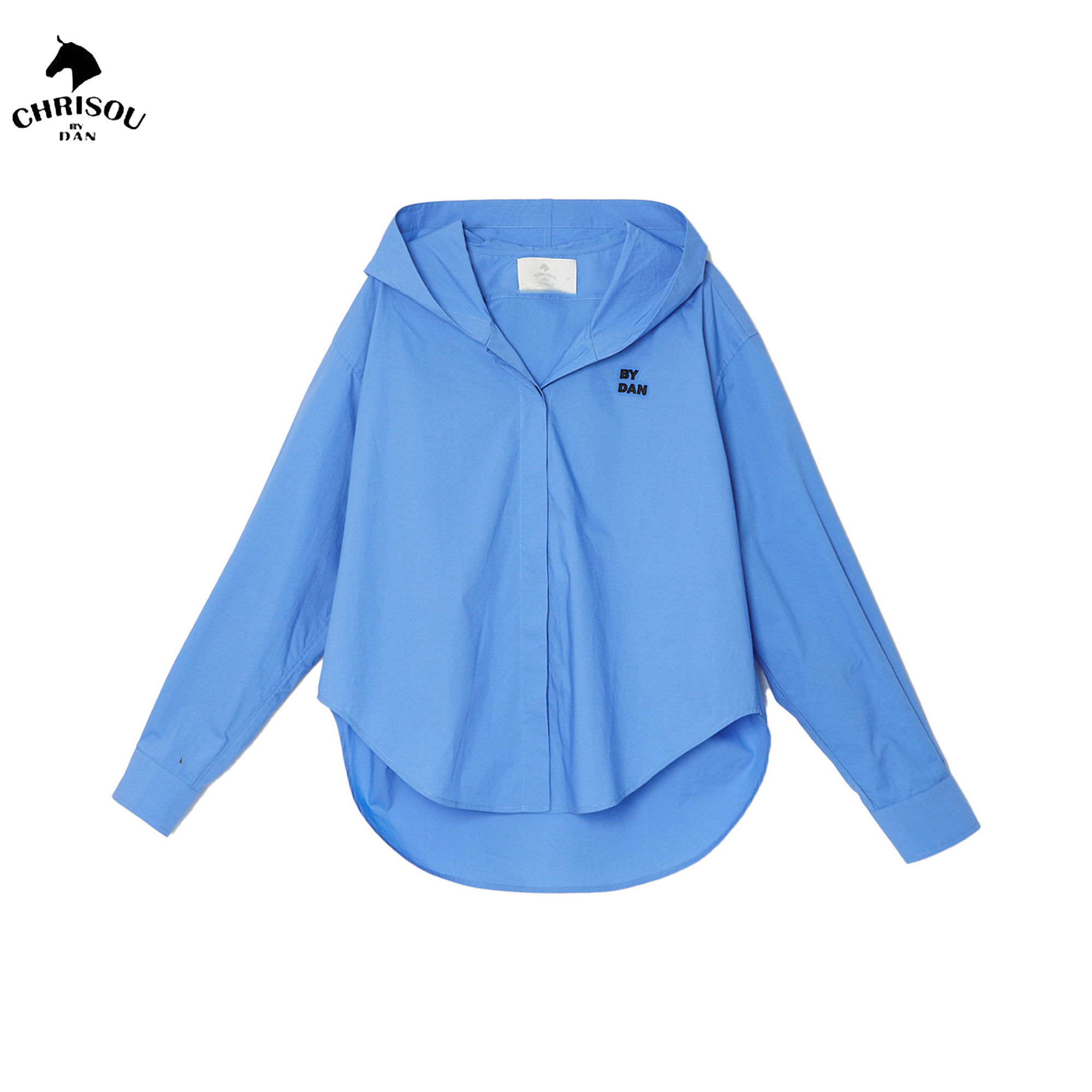 chrisoubydan欧阳丹2025春夏新款连帽衬衫