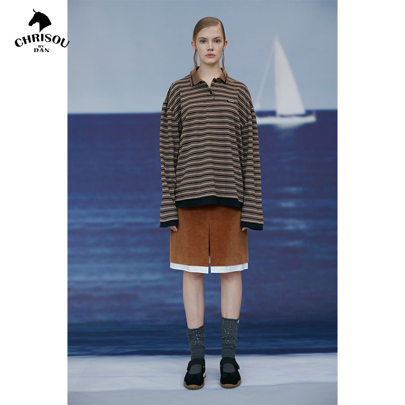 chrisoubydan欧阳丹2025早秋新款长袖polo衫,女装/女士精品,POLO衫,淘宝优惠券,粉丝福利购,淘宝优惠卷