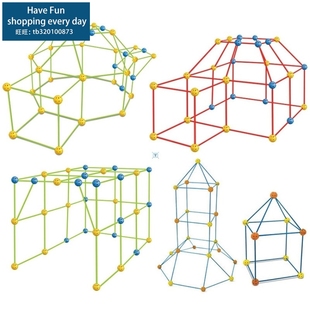 Tunnels Building Castles Kit Tents Construction Kids Fort