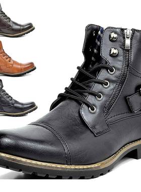 Autumn Winter Men Shoes Plus Size 47 48 Size Boots 大码男靴