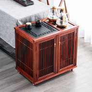 Tủ trà có giá để đồ phòng khách hộ gia đình ấm đun nước tích hợp bàn trà bên bàn gỗ chắc chắn bàn trà nhỏ bàn tre uống trà