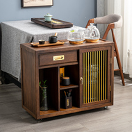 Mới Phong Cách Trung Hoa Tủ Trà Gỗ Mun Ấm Siêu Tốc Tích Hợp Tủ Trà Văn Phòng Gỗ Chắc Chắn Bàn Trà Bên Tủ Bàn Trà Di Động bàn trà đẹp hiện đại