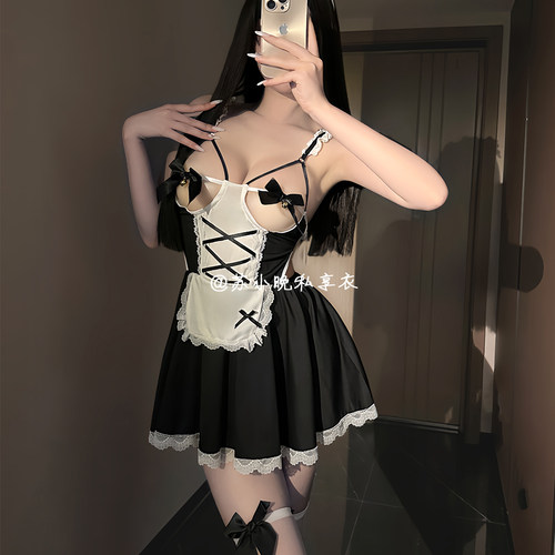 苏小晚 等待主人的召唤~纯欲蝴蝶女佣角色扮演性感女仆制服睡衣裙