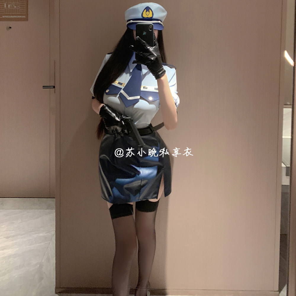 苏小晚 彻夜审讯你~性感气质女警官制服套装角色扮演夜场空姐制服