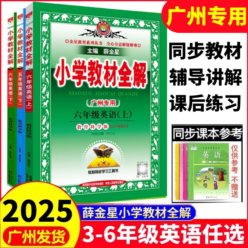2025小学教材全解英语广州版