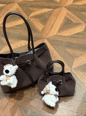 美拉德复古托特包包女2025秋冬新款编织单肩腋下包大容量斜挎背包