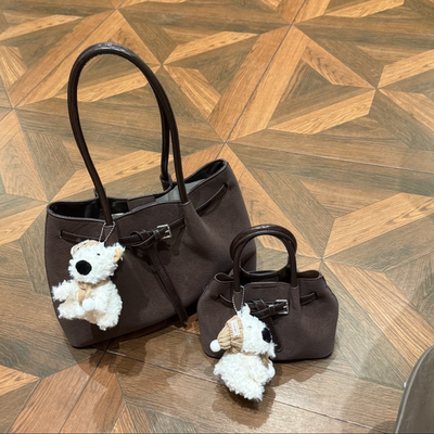 美拉德复古托特包女大容量斜挎包