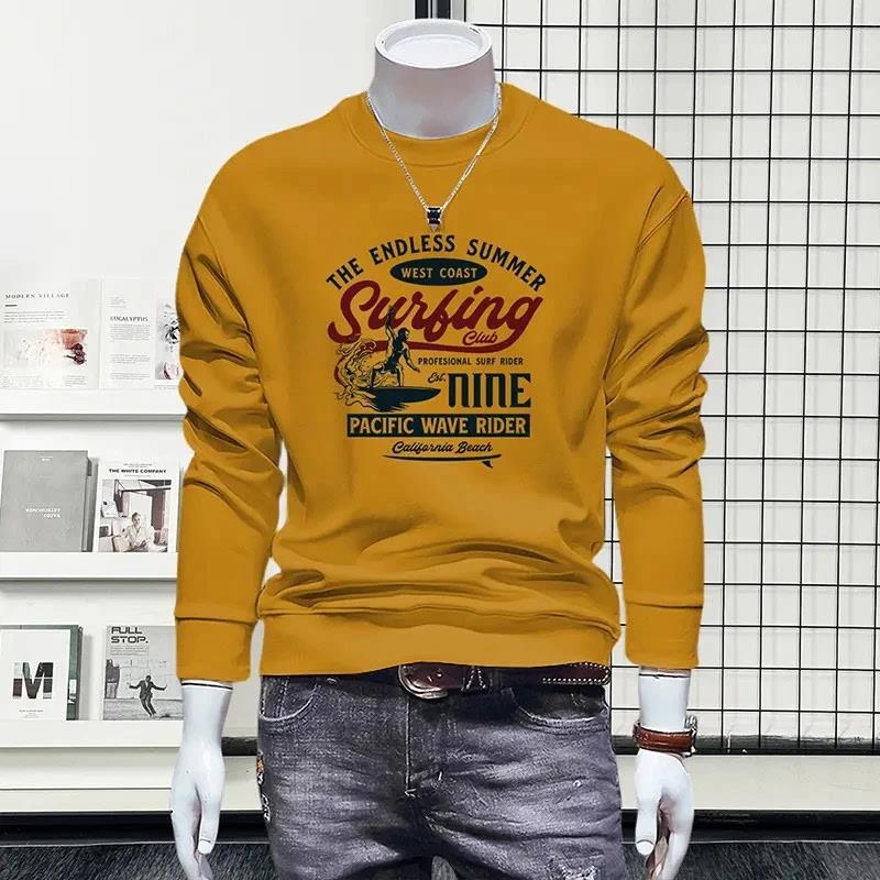 北嘉服饰卫衣男圆领秋d冬外套男士加绒加厚保暖卫衣休闲百搭长袖