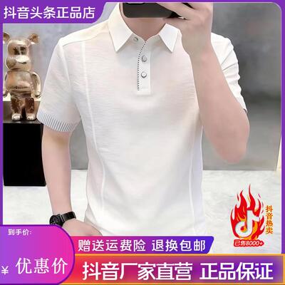 师凯服饰Amphelisia高档夏季新款男士翻领短袖POLO衫轻奢时尚百搭