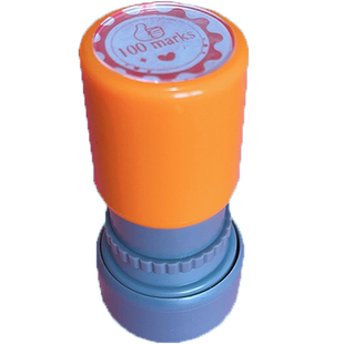 英文教师专用作业批改评语印章儿童小学生家庭奖励鼓励激励表扬卡通印章课堂教学老师评语光敏圆形英语小印章