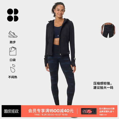 SweatyBetty跑步九分紧身裤