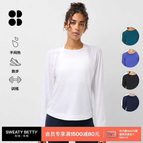 BreatheEasy轻柔弹力圆领长袖